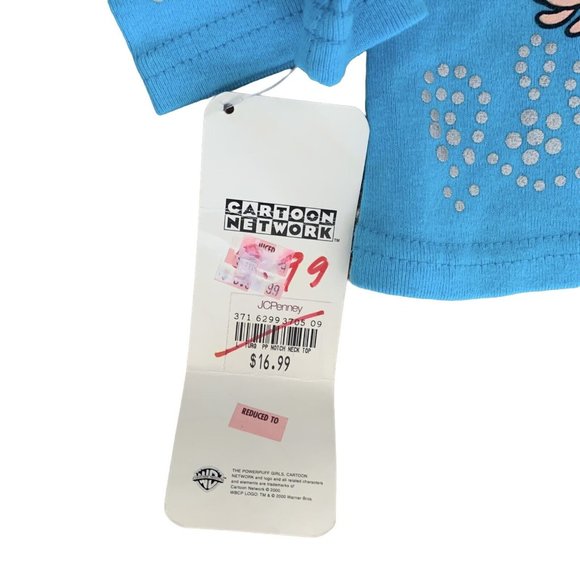 NWT Vintage Y2K 2000 POWERPUFF Girls Kids Character Cartoon Network Top T Shirt - Picture 8 of 11